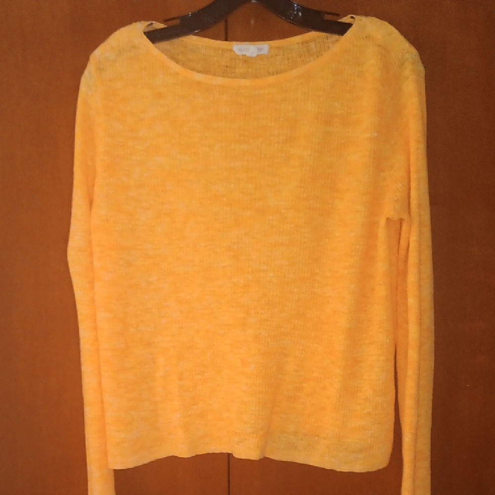 Eileen Fisher Sunny Yellow Knit Top